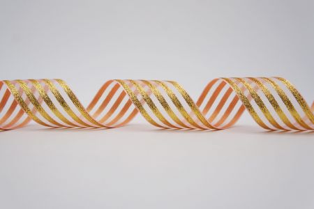 Metallic Stripes Sheer Ribbon - Metallic Stripes Sheer Ribbon